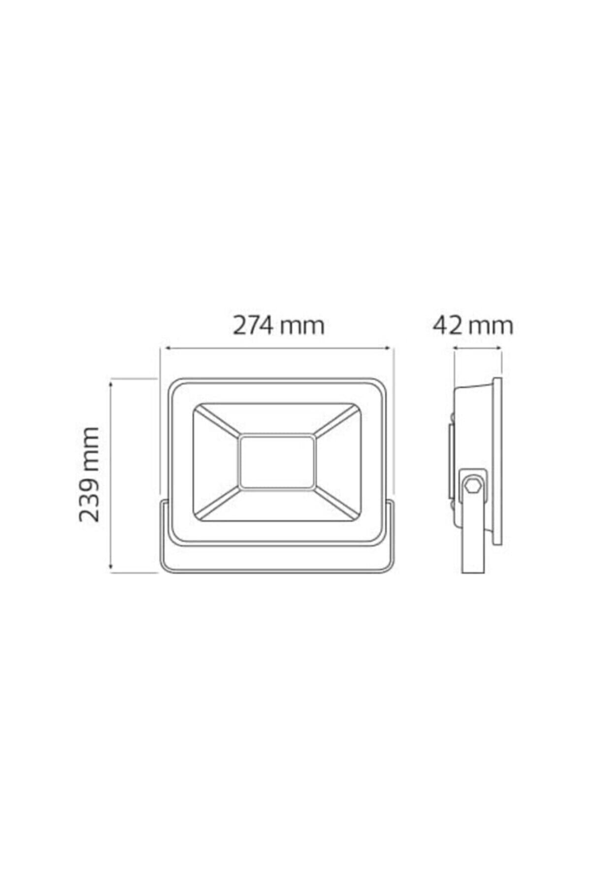 100w Led Projektör 100w 6400k Beyaz Işık