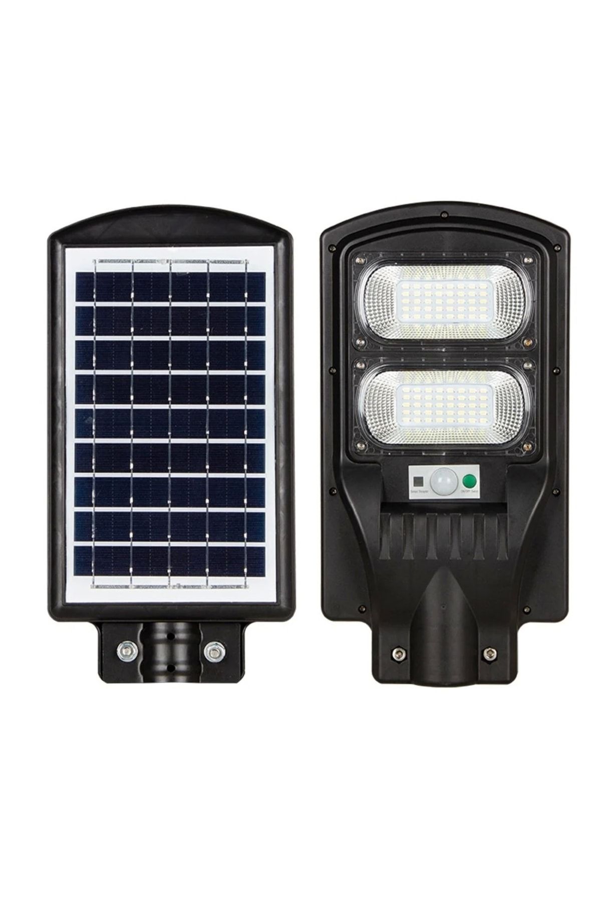 100w Siyah Led Solar Sokak Armatür Beyaz Işık