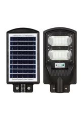 100w Siyah Led Solar Sokak Armatür Beyaz Işık