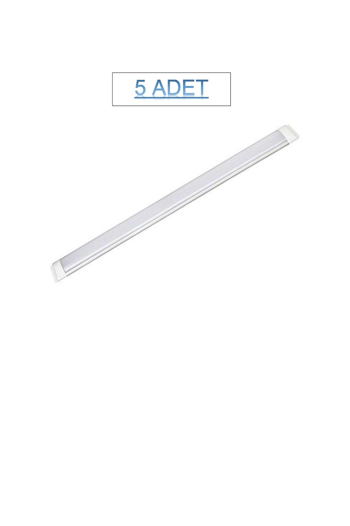 5 Adet 36w Led Bant Armatür Beyaz 120cm