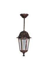 Dekoratif Optik Altıgen Bakır Sarkıt Armatür Aplik 20cm X 46cm