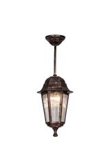 Dekoratif Optik Altıgen Bakır Sarkıt Armatür Aplik 20cm X 46cm