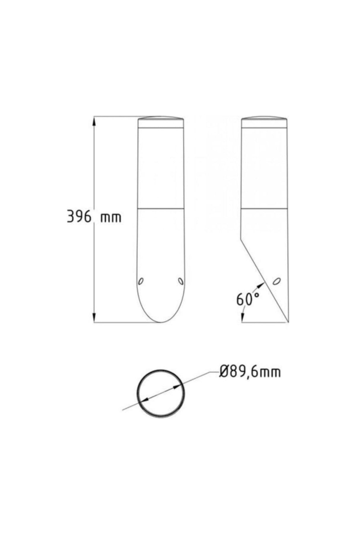 400-001-123 Orkide-3 Bahçe Armatürü Duvar Tipi-gri
