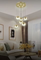 6’lı GOLD POWER LED KÜRE SARKIT KOD:AD 043-5+1 FGD