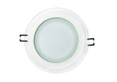12W CAMLI DEKORATİF LED  PANEL SPOT 2700K SARI