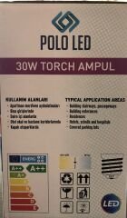 30W BEYAZ TORCH LED AMPÜL 6500 K POLO LED