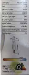 6W E14 TELETEK LED AMPÜL